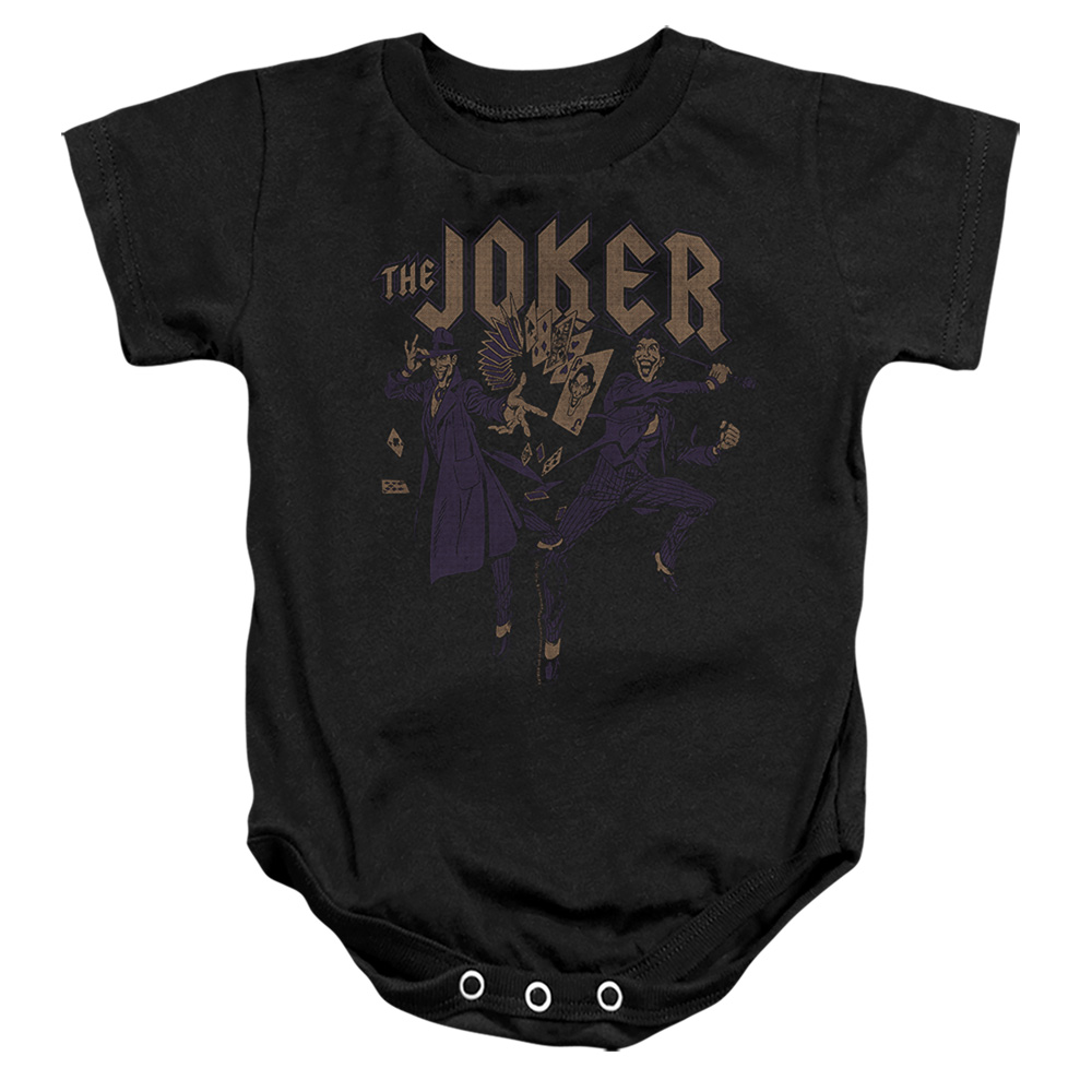 BM3467-SS-2 Batman Joker Duo Infant Snapsuit, Black - Medium - 12 Month