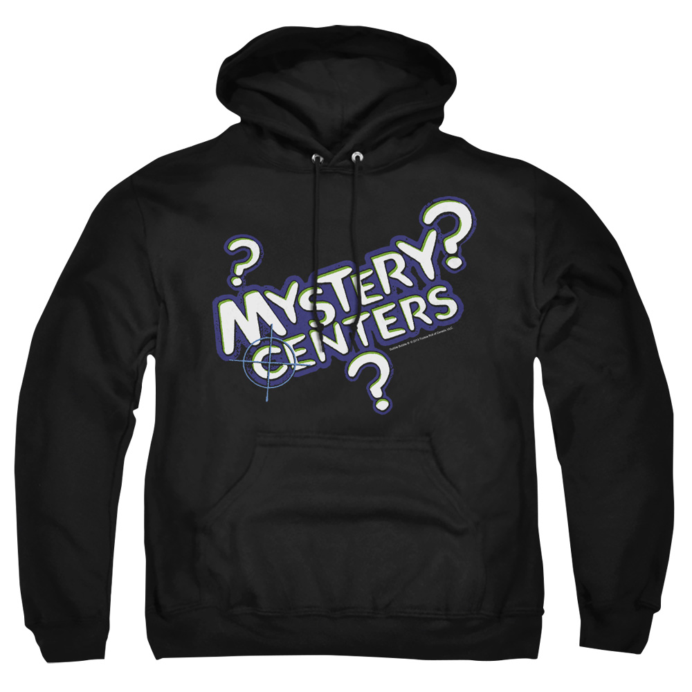 DBL119-AFTH-8 Dubble Bubble Mystery Centers Adult Pullover Hoodie, Black - 5X