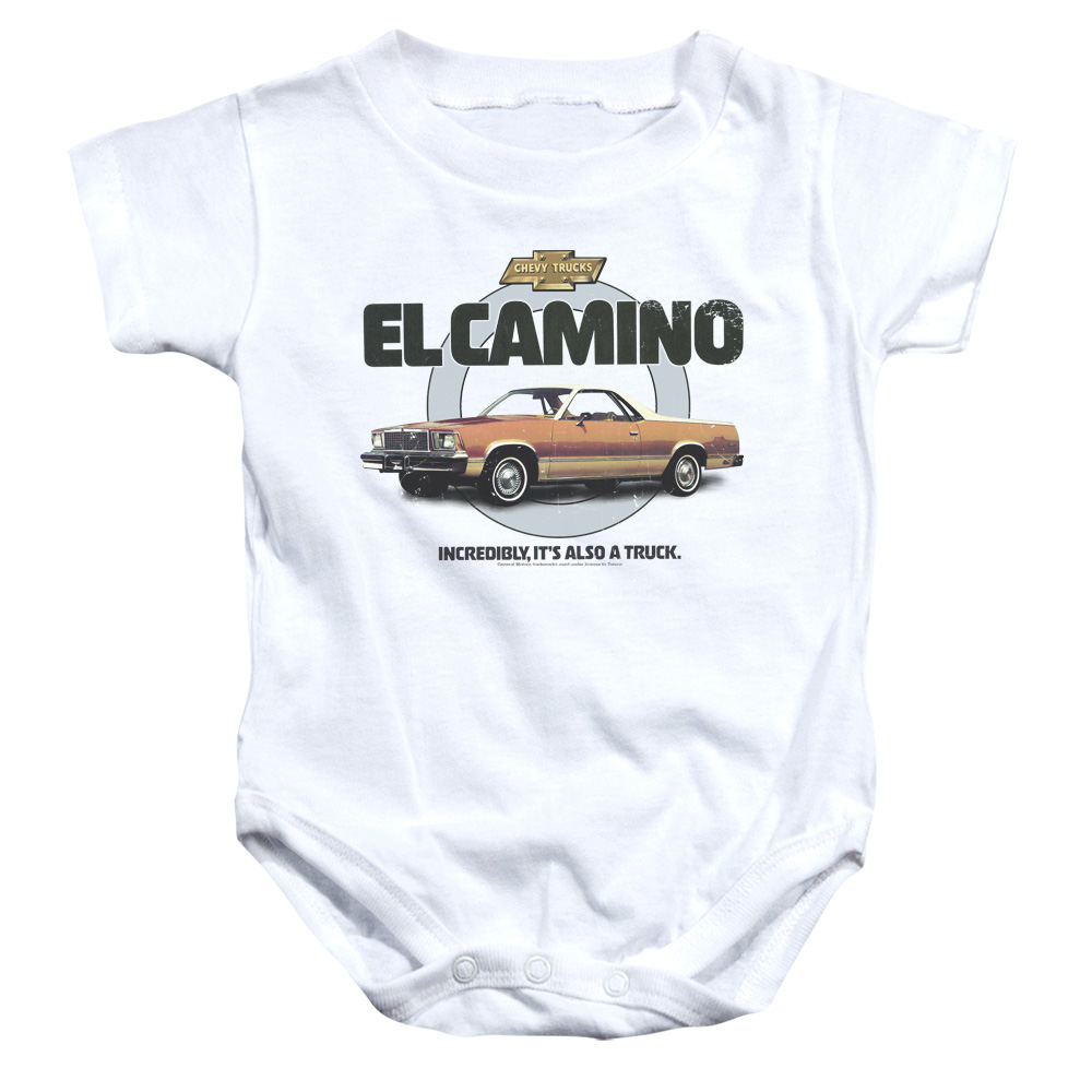 CHV186-SS-2 Chevrolet Also A Truck Infant Snapsuit, White - Medium - 12 Month