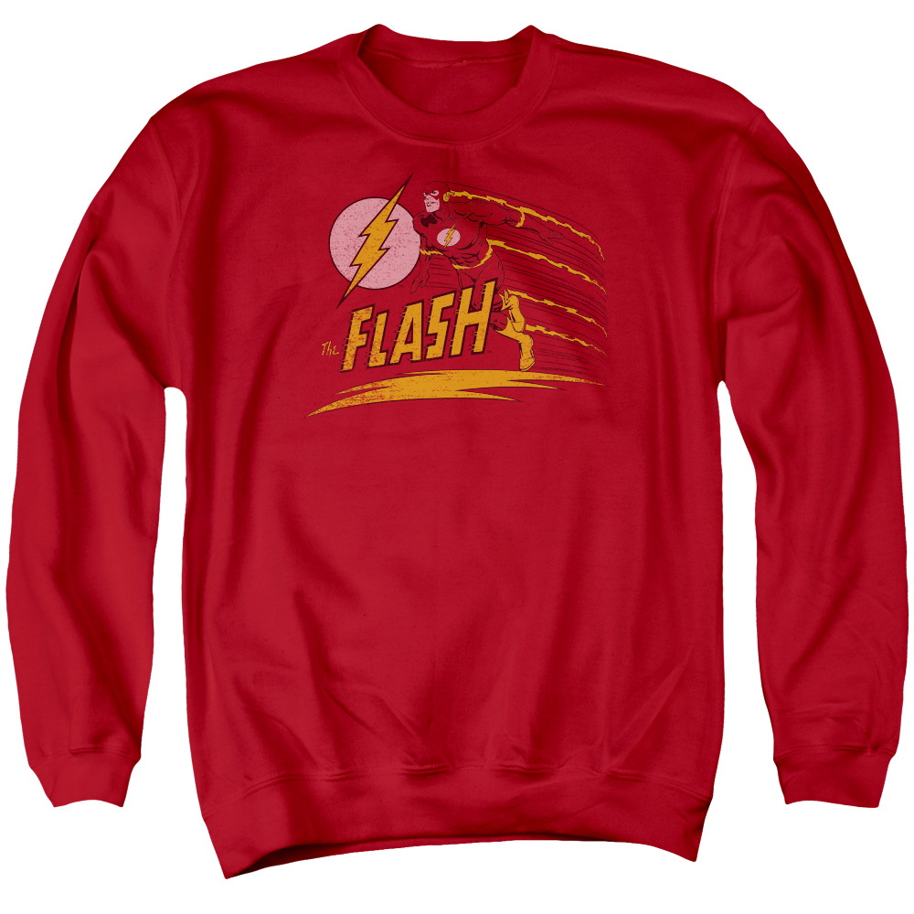 DCO540-AS-2 DC Flash Like Lightning Adult Crewneck Sweatshirt, Red - Medium