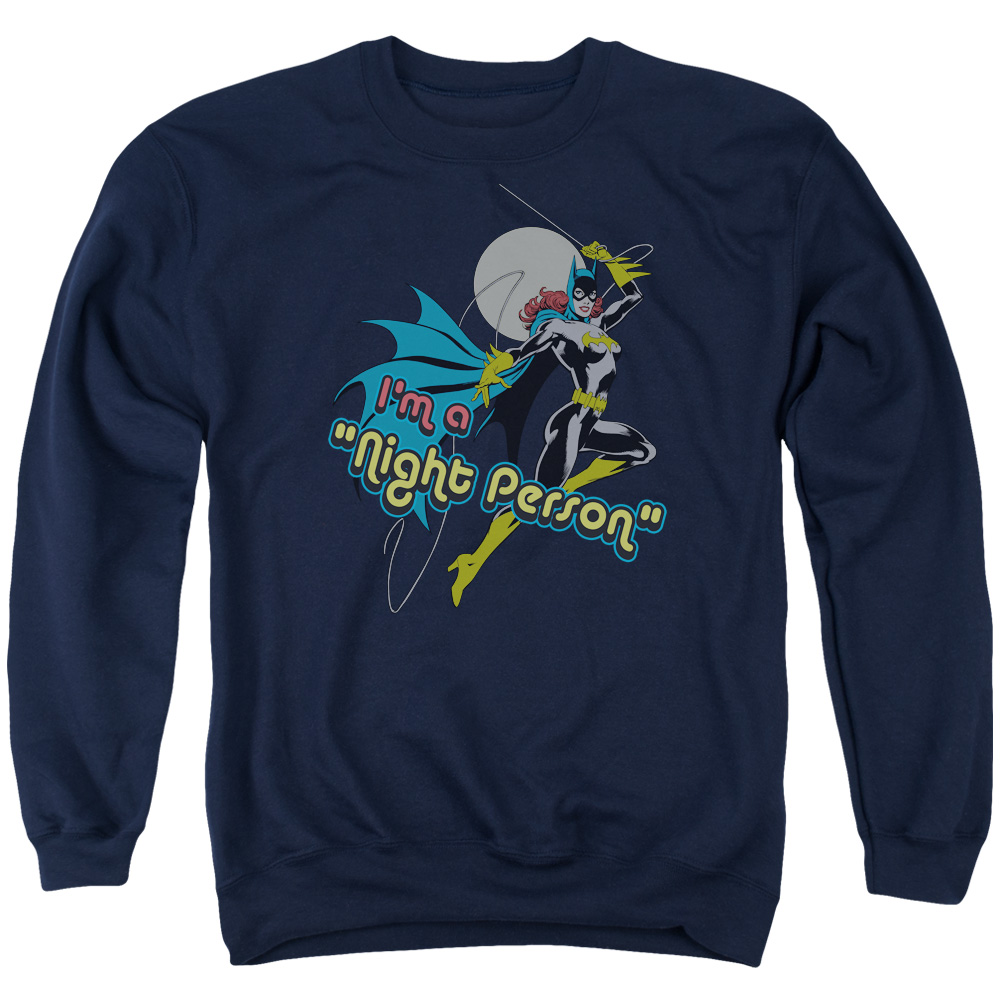 DCO414-AS-2 DC Night Person Adult Crewneck Sweatshirt, Navy - Medium