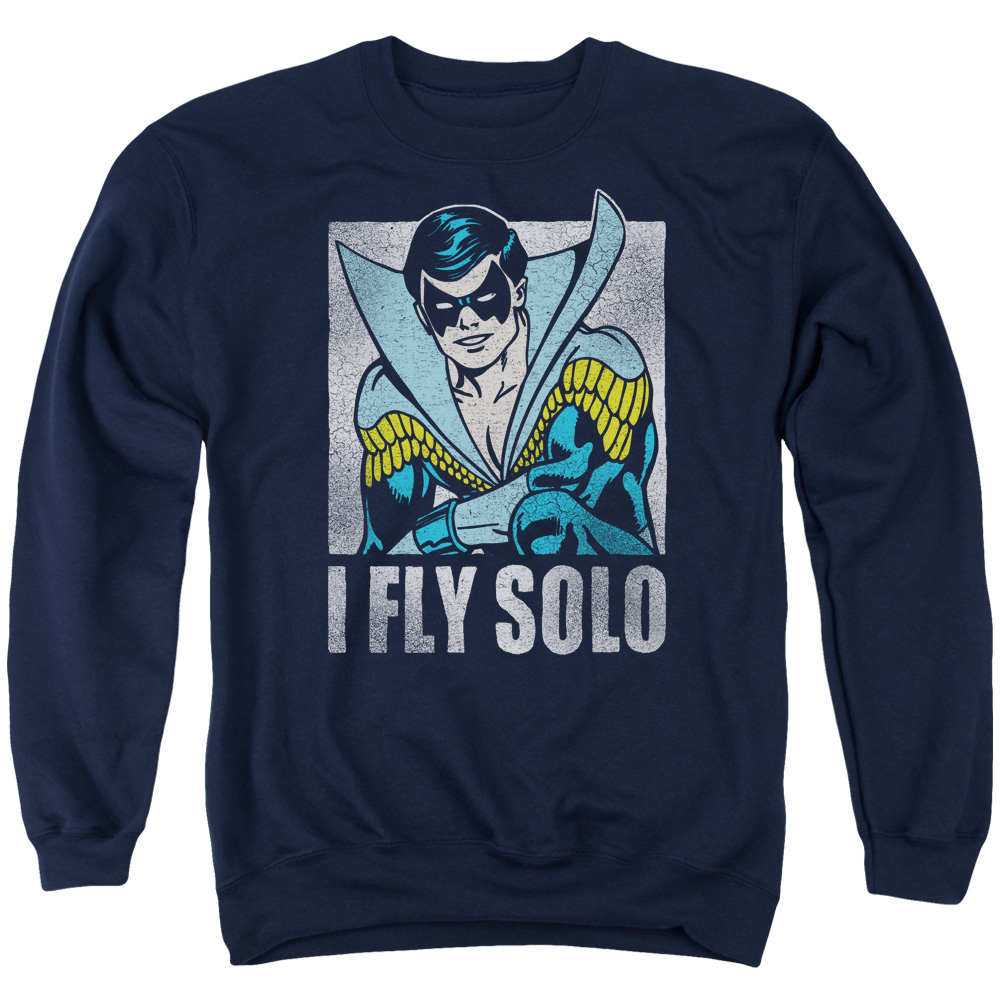 DCO769-AS-3 DC Fly Solo Adult Crewneck Sweatshirt, Navy - Large
