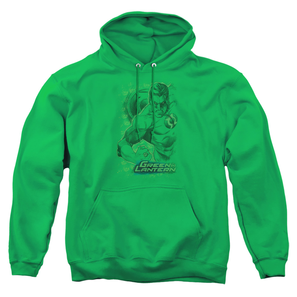 DCO574-AFTH-2 DC Pencil Energy Adult Pullover Hoodie, Kelly Green - Medium
