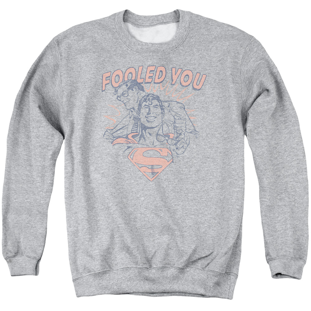 DCO729-AS-2 DC Fooled You Adult Crewneck Sweatshirt, Athletic Heather - Medium
