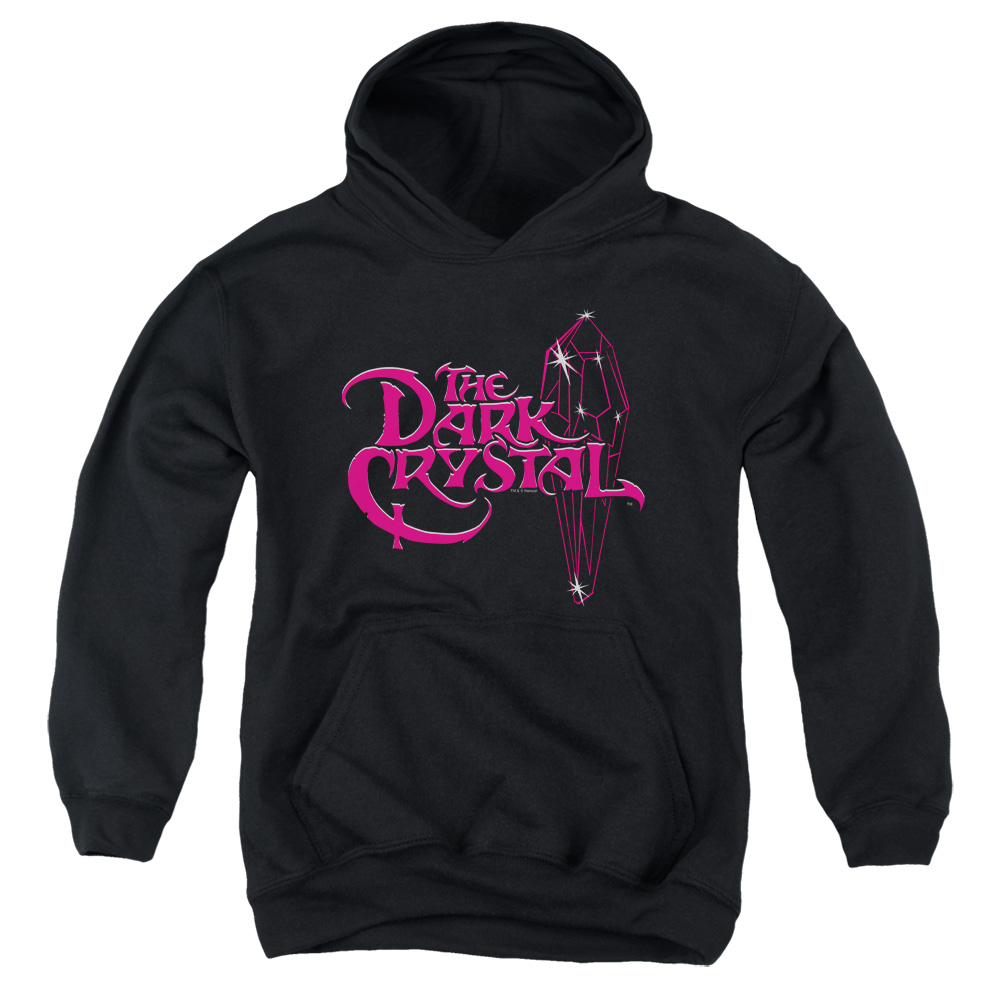 DKC122-YFTH-2 Dark Crystal Bright Logo Youth Hooded Sweatshirt, Black - Medium