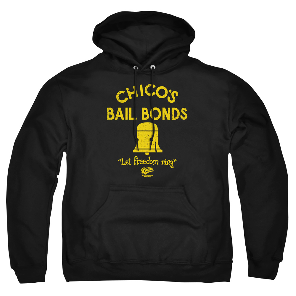 PAR133-AFTH-7 Bads Bears Chicos Bail Bonds Adult Pullover Hoodie, Black - 4X