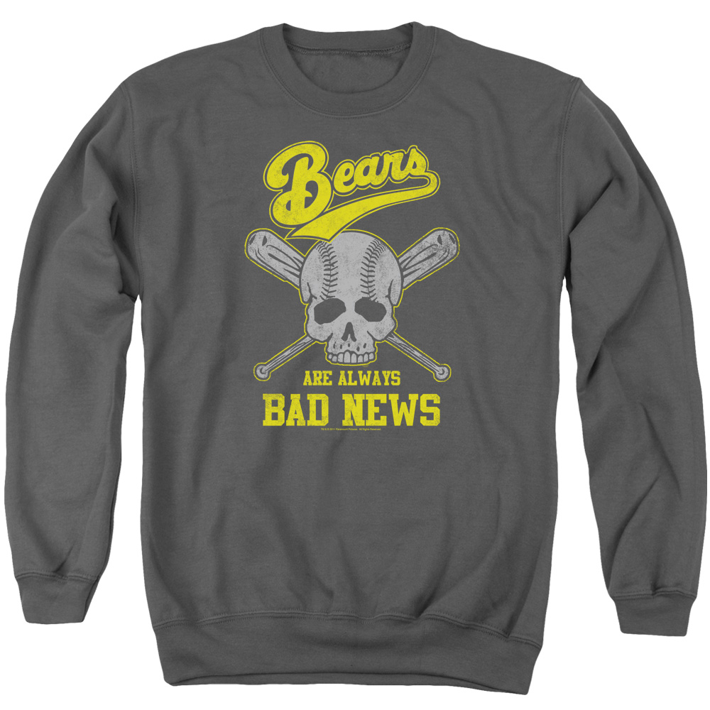 PAR134-AS-4 Bads Bears Always Adult Crewneck Sweatshirt, Charcoal - Extra Large