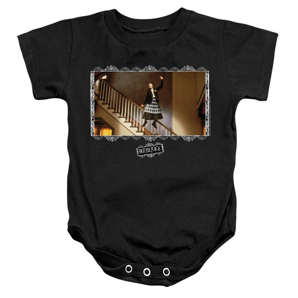 WBM1526-SS-2 Beetlejuice Shake Shake Shake Infant Snapsuit, Black - Medium - 12 Month