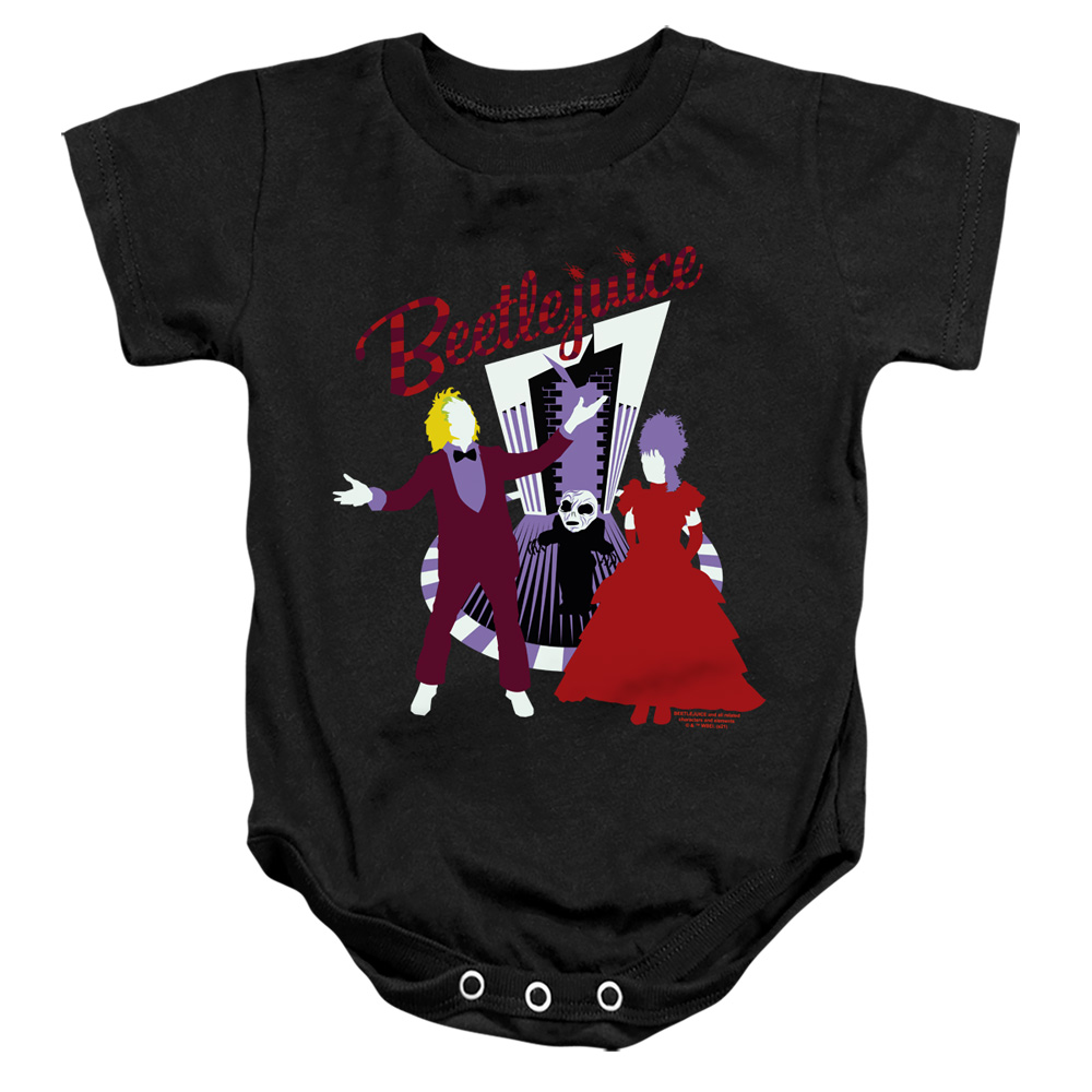 WBM1536-SS-2 Beetlejuice The Vows Infant Snapsuit, Black - Medium - 12 Month