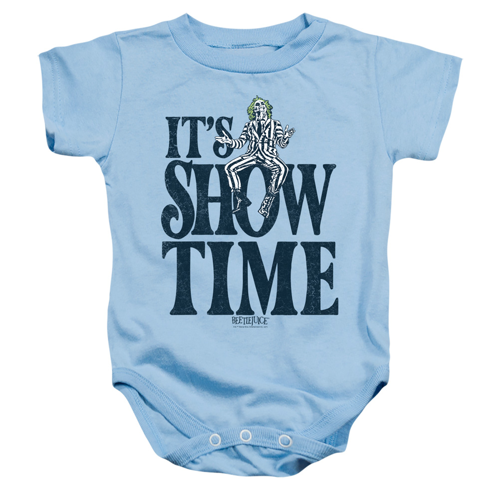 WBM1584-SS-1 Beetlejuice Showtime Infant Snapsuit, Light Blue - Small - 6 Month