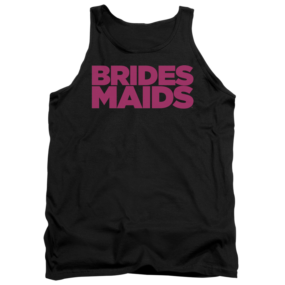 UNI633-TK-2 Bridesmaids Logo Adult Tank Top, Black - Medium
