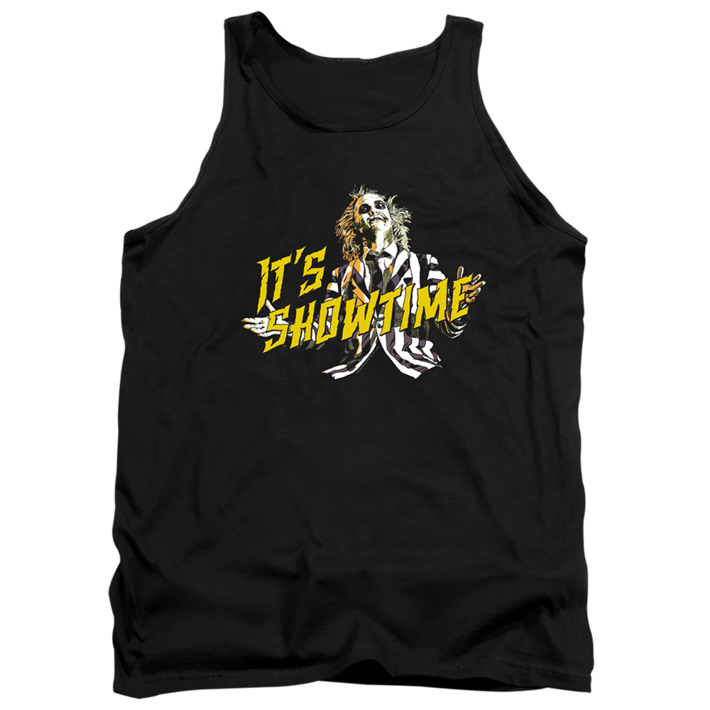 WBM940-TK-2 Beetlejuice Showtime Adult Tank Top, Black - Medium