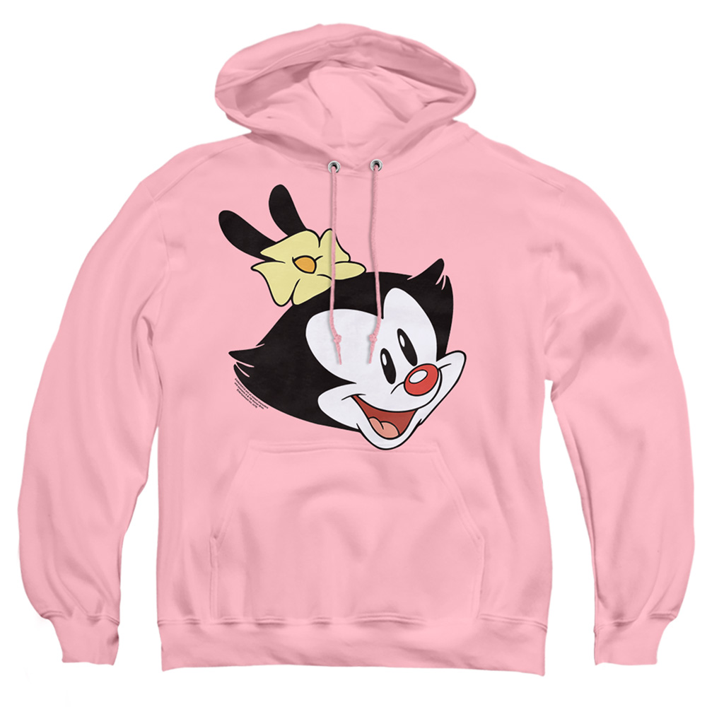 WBT902-AFTH-1 Animaniacs Dot Head Adult Pullover Hoodie, Pink - Small