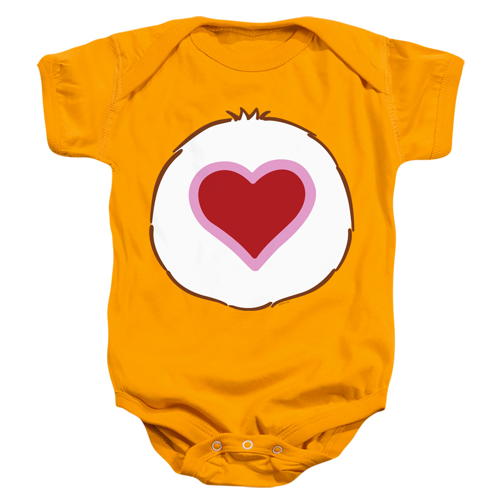 CBR236-SS-4 Care Bears Tenderheart Belly Infant Snapsuit, Gold - Extra Large - 24 Month