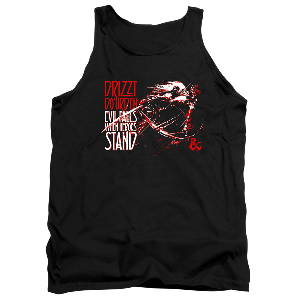 HBRO645-TK-2 Dungeons & Dragons Evil Falls Adult Tank Top, Black - Medium