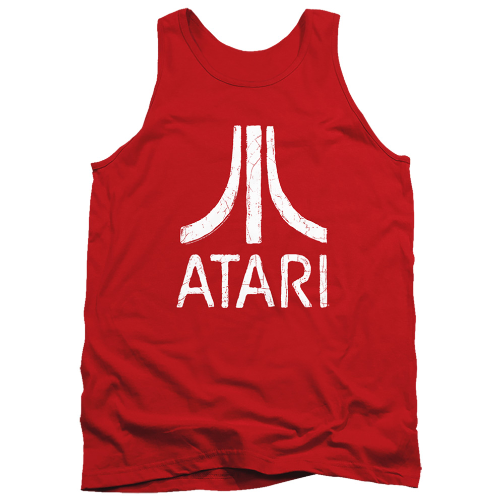 ATRI103D-TK-3 Atari Rough Logo Adult Tank Top, Red - Large
