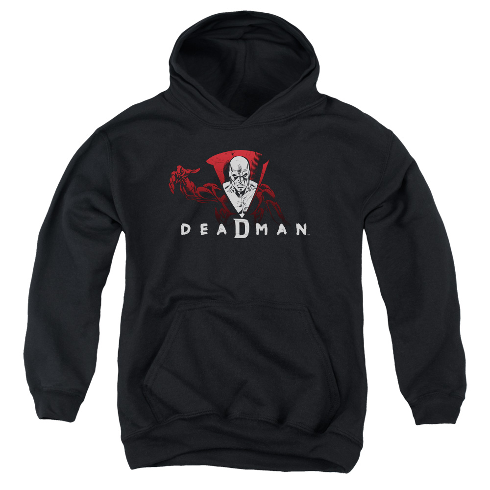 DCO906-YFTH-2 DCO Deadman Youth Hooded Sweatshirt, Black - Medium