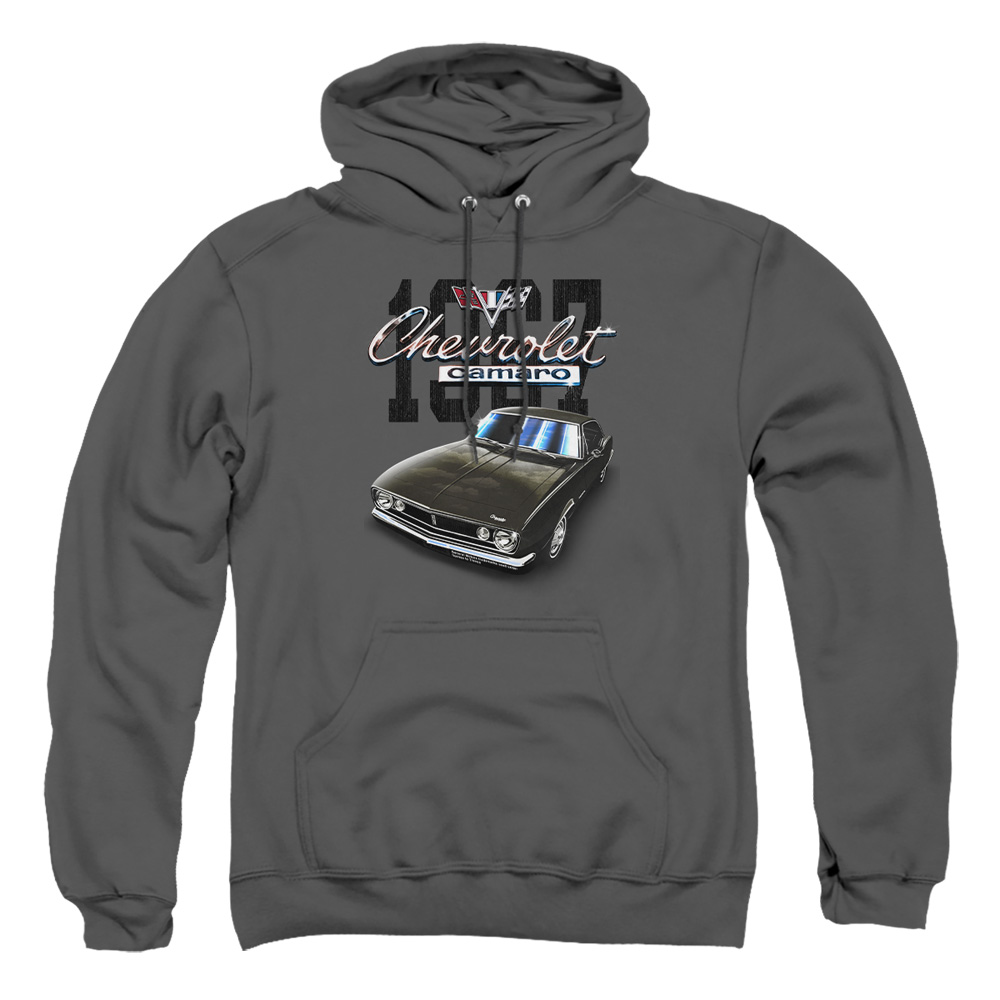 CHV240C-AFTH-2 Chevrolet Classic Camaro Adult Pullover Hoodie, Charcoal - Medium