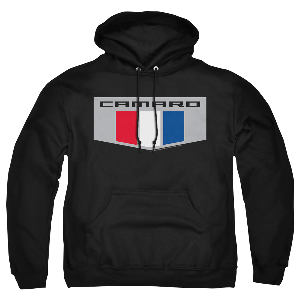 CHV143-AFTH-6 Chevrolet Chrome Emblem Adult Pullover Hoodie, Black - 3X