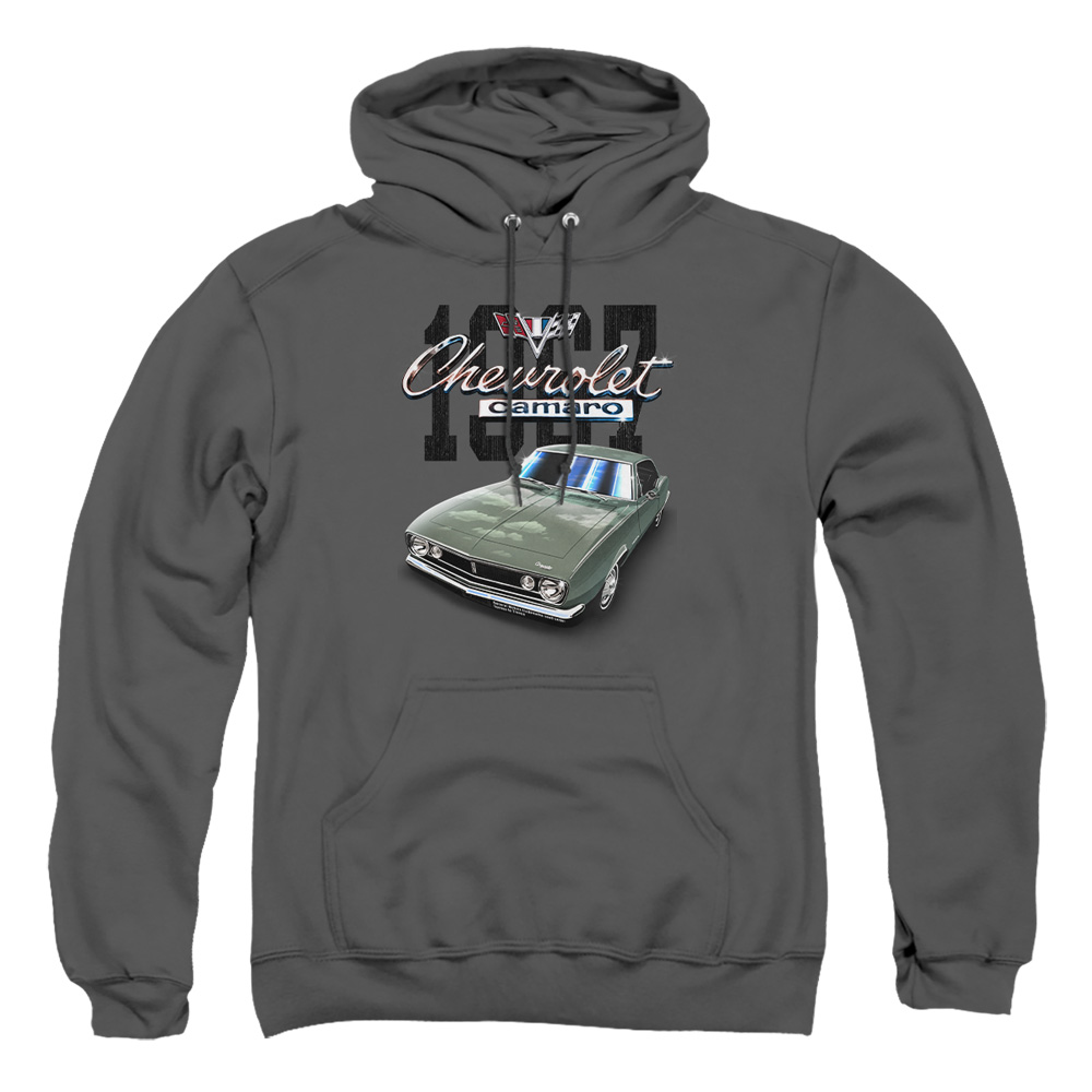 CHV240D-AFTH-2 Chevrolet Classic Camaro Adult Pullover Hoodie, Charcoal - Medium