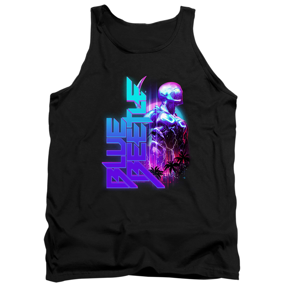BBTL10006-TK-1 Blue Beetle 2023 Lightning Adult Tank Top, Black - Small