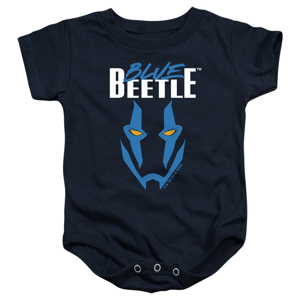 BBTL10009-SS-2 Blue Beetle 2023 Mask Infant Snapsuit, Navy - Medium - 12 Month