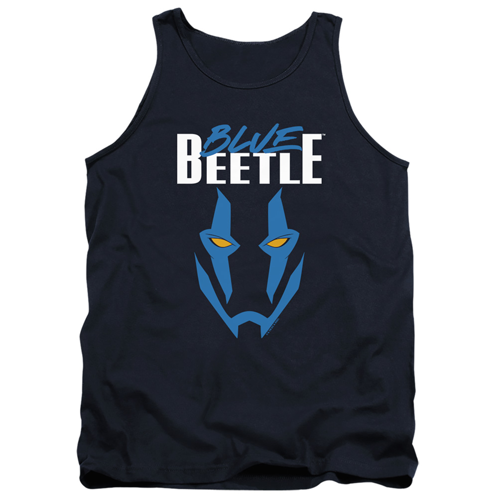 BBTL10009-TK-2 Blue Beetle 2023 Mask Adult Tank Top, Navy - Medium