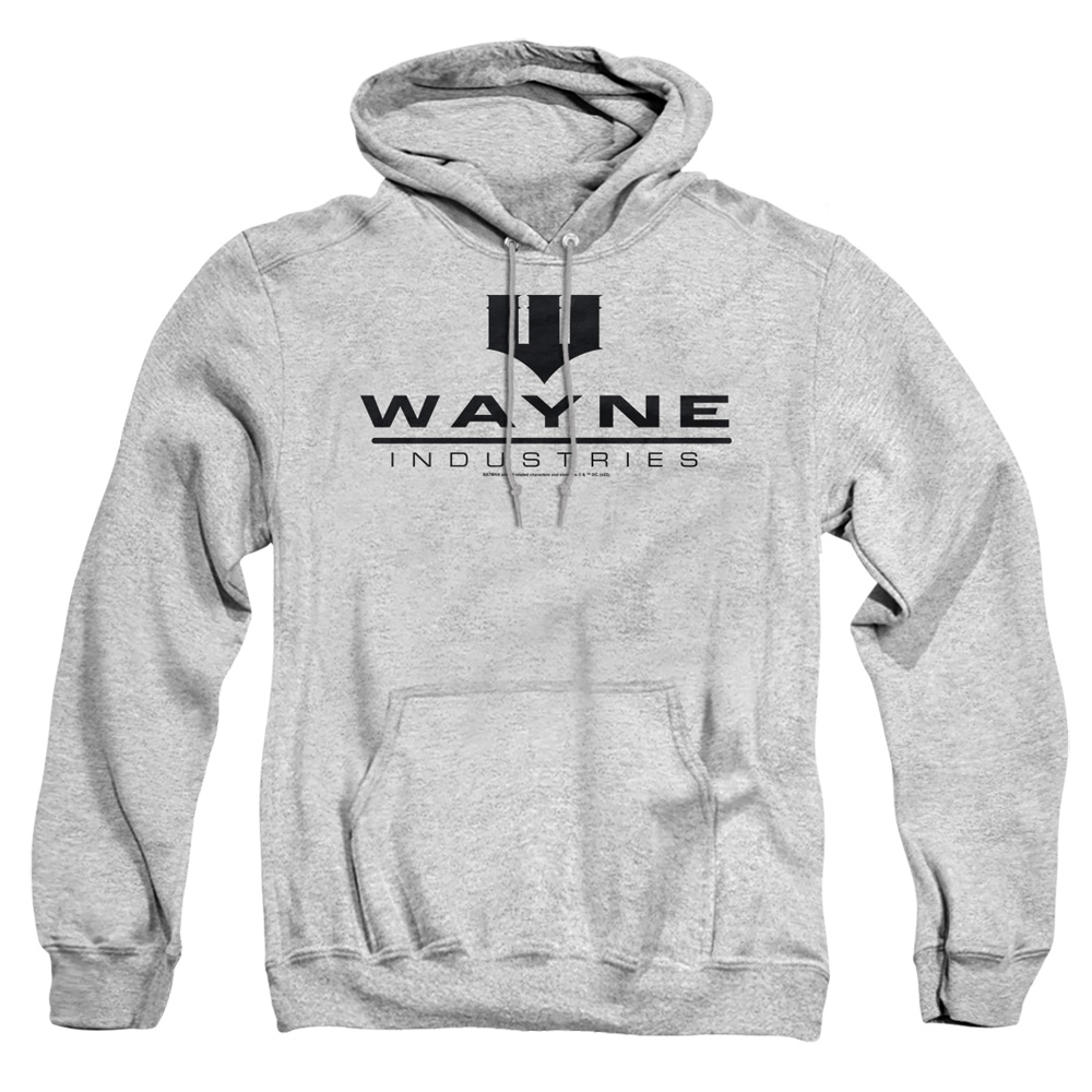 BM3559-AFTH-6 Batman Wayne Industries Adult Pullover Hoodie, Athletic Heather - 3X