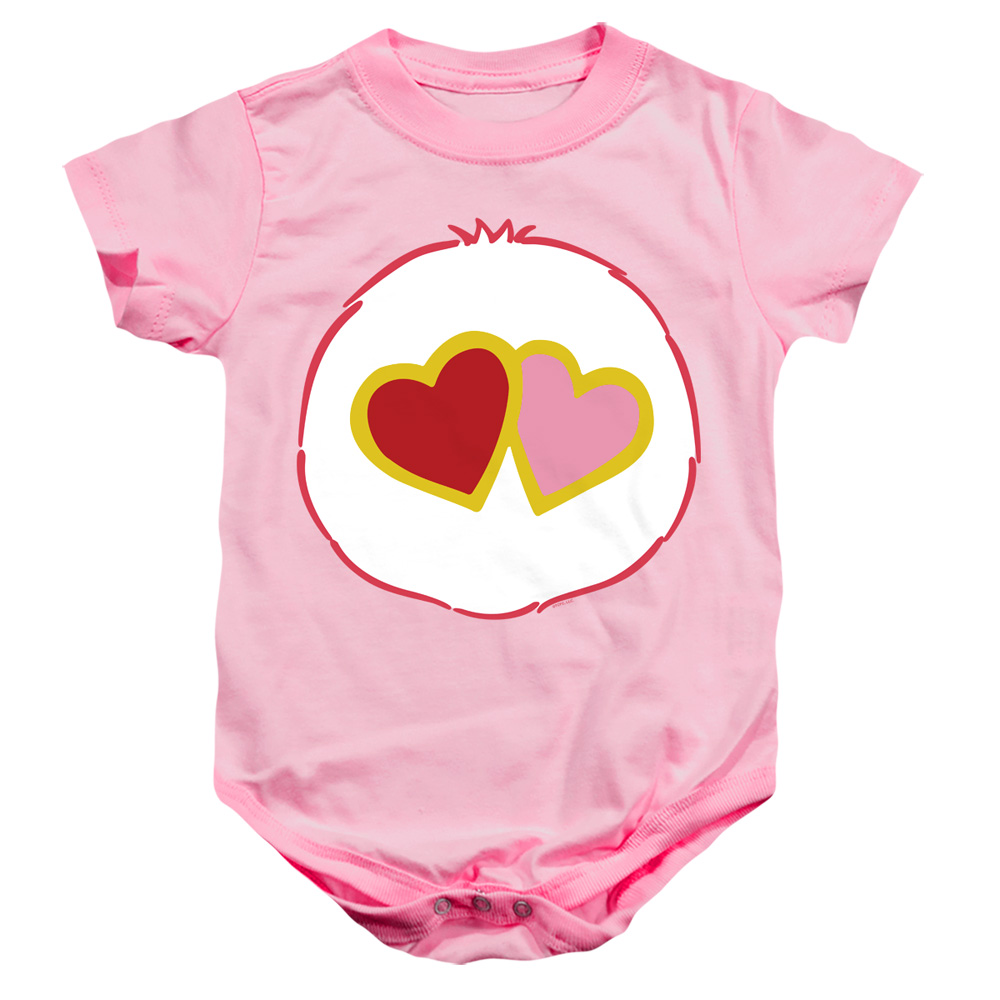 CBR238-SS-4 Care Bears Love A Lot Belly Infant Snapsuit, Pink - Extra Large - 24 Month
