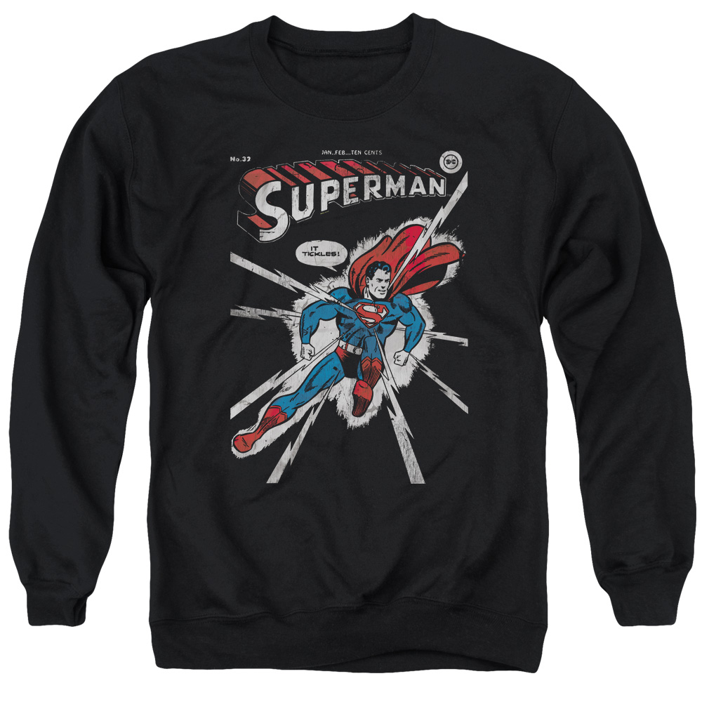 DCO383-AS-2 DC Cover Me Adult Crewneck Sweatshirt, Black - Medium
