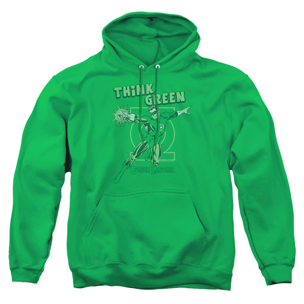 DCO249-AFTH-2 DC Think Green Adult Pullover Hoodie, Kelly Green - Medium
