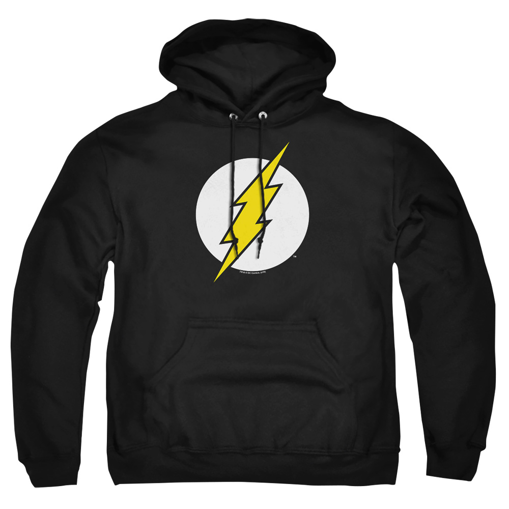 DCO263H-AFTH-8 DC Flash Flash Logo Adult Pullover Hoodie, Black - 5X