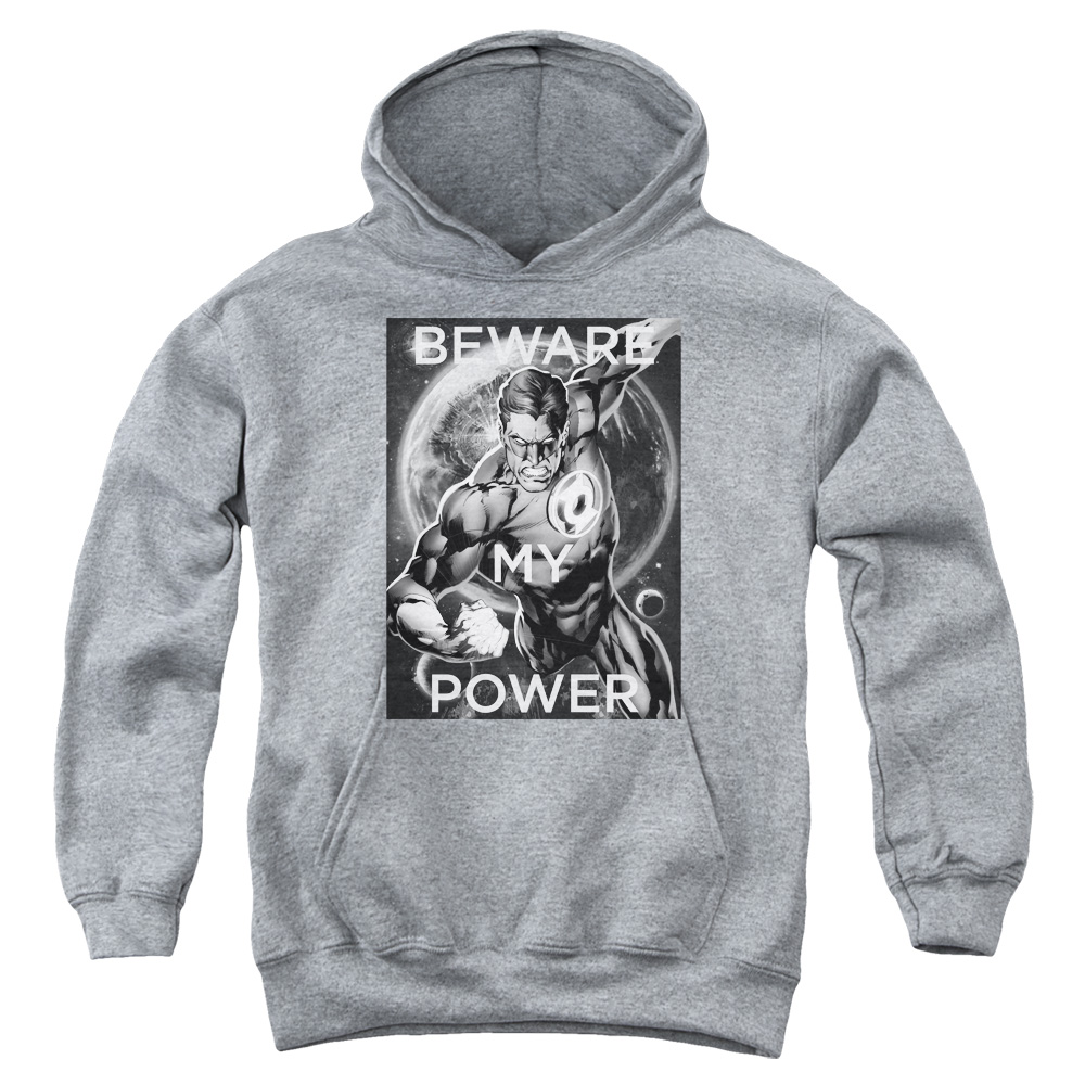 DCO828B-YFTH-1 DC Power Youth Hooded Sweatshirt, Athletic Heather - Small