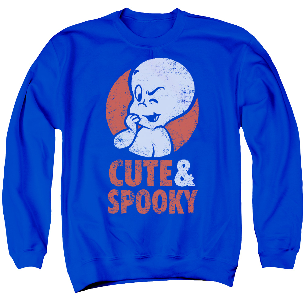 DRM214-AS-2 Casper Spooky Adult Crewneck Sweatshirt, Royal - Medium