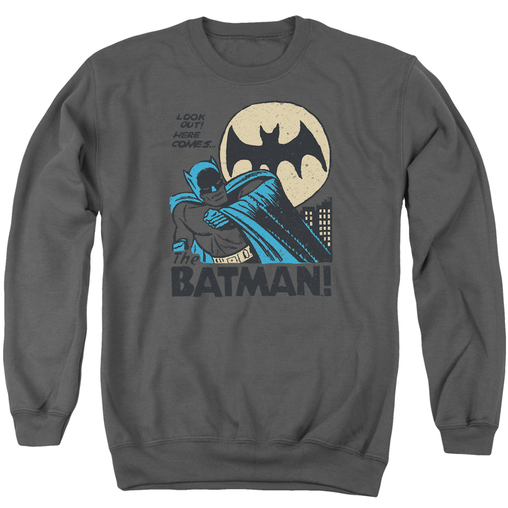 DCO755C-AS-2 DC Look Out Adult Crewneck Sweatshirt, Charcoal - Medium