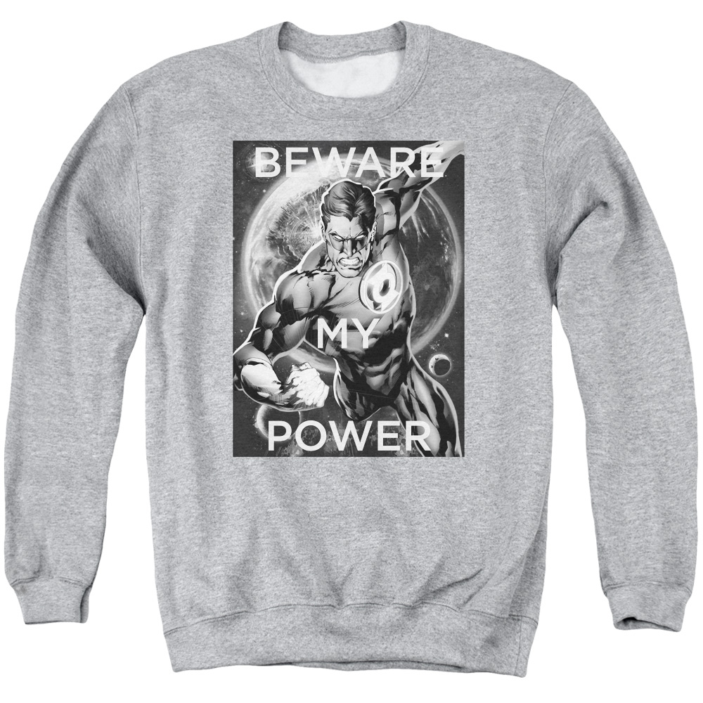 DCO828B-AS-1 DC Power Adult Crewneck Sweatshirt, Athletic Heather - Small