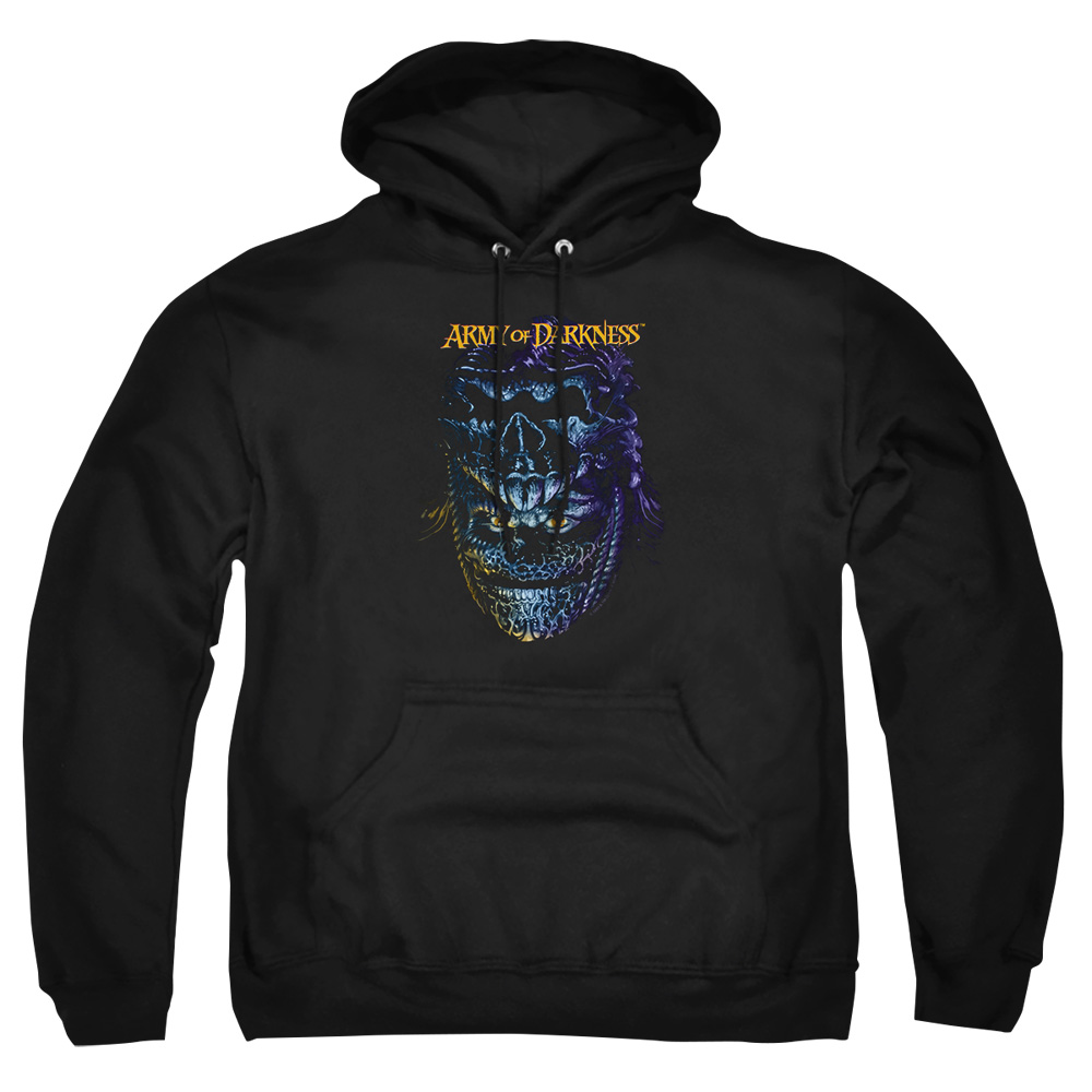 MGM130-AFTH-2 Army of Darkness Evil Ash Adult Pullover Hoodie, Black - Medium