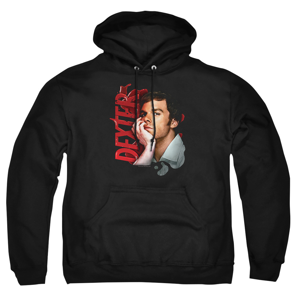 SHO333-AFTH-2 Dexter Layered Adult Pullover Hoodie, Black - Medium