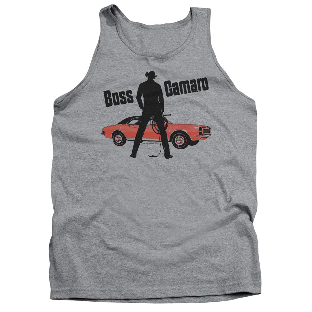 CHV147-TK-2 Chevrolet Boss Adult Tank Top, Athletic Heather - Medium
