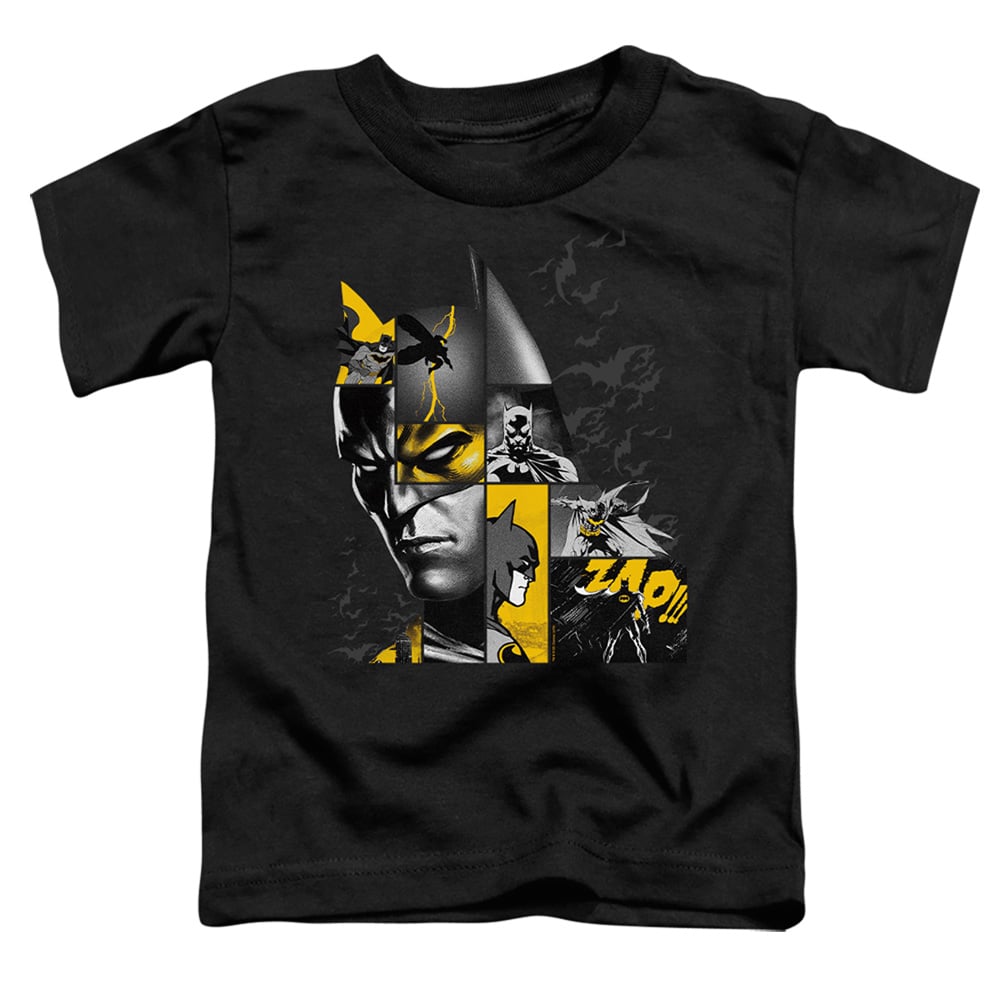BM3090B-TT-2 Batman Zap Toddler Short Sleeve T-Shirt, Black - Medium 3T