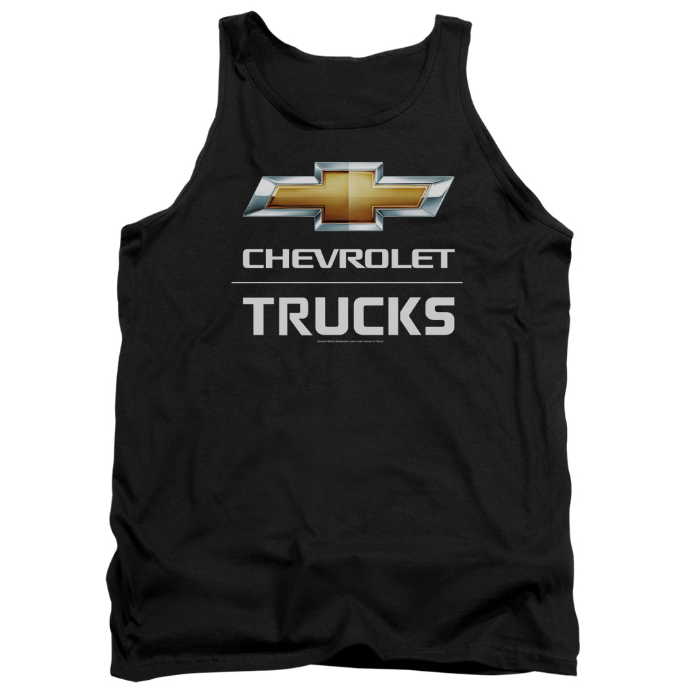 CHV248-TK-2 Chevrolet Trucks Adult Tank Top, Black - Medium