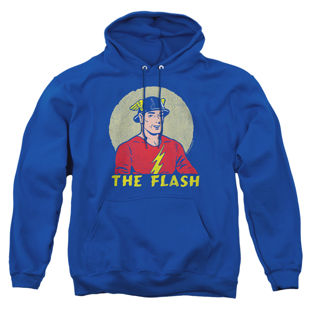 DCO832-AFTH-4 DC Flash Faded Circle Adult Pullover Hoodie, Royal - Extra Large