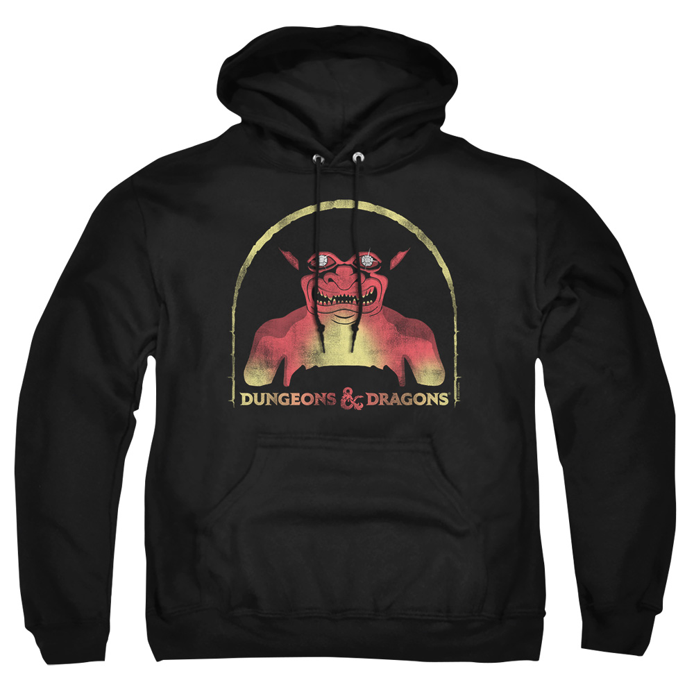 HBRO686-AFTH-3 Dungeons & Dragons Old School Adult Pullover Hoodie, Black - Large