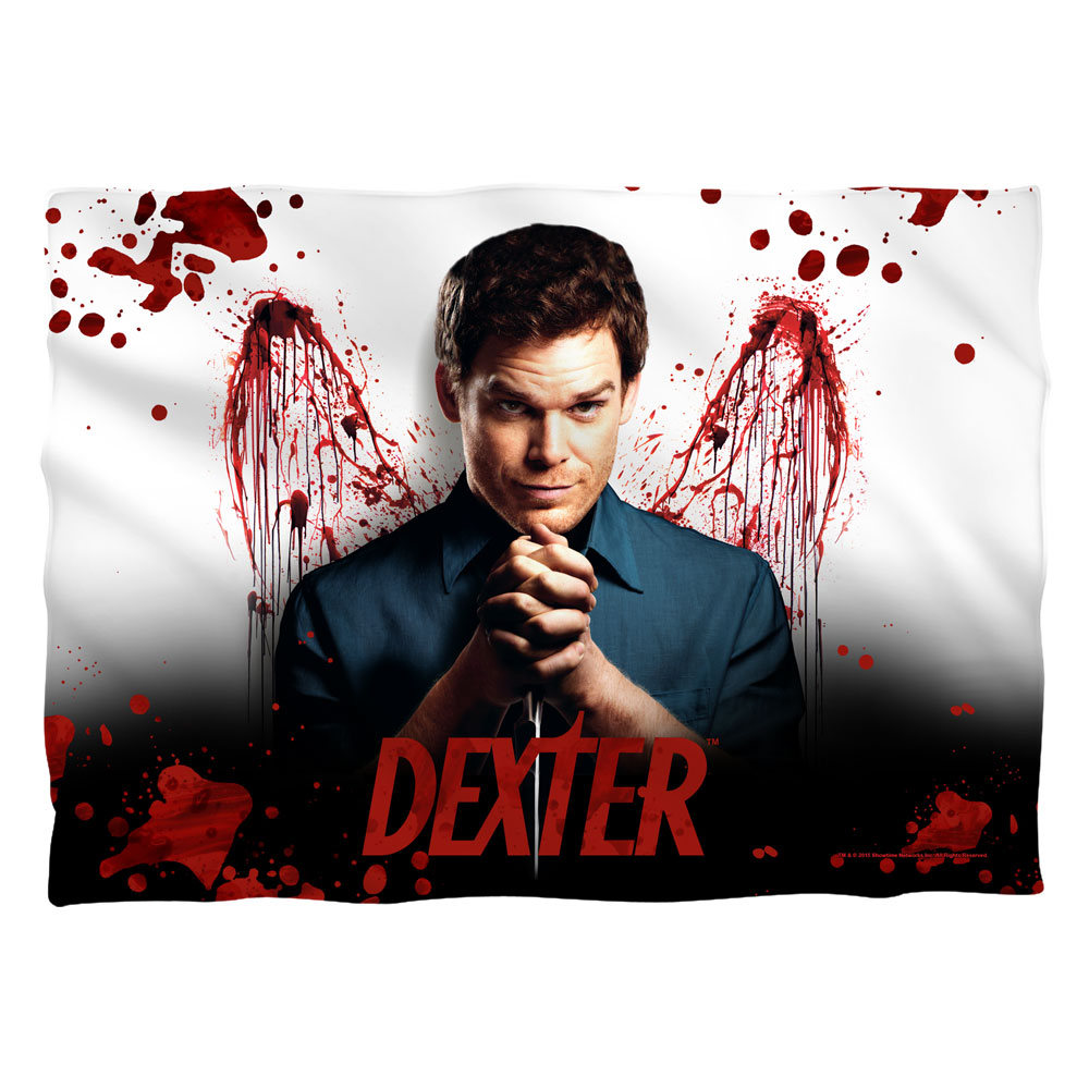 SHO529-PLO1-0 Dexter Blood Never Lies Pillow Case, White - 20 x 28 in.