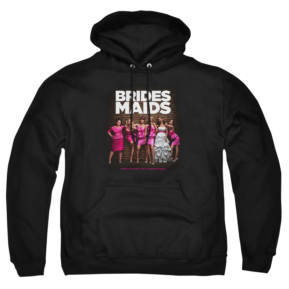 UNI632-AFTH-4 Bridesmaids Poster Adult Pullover Hoodie, Black - Extra Large