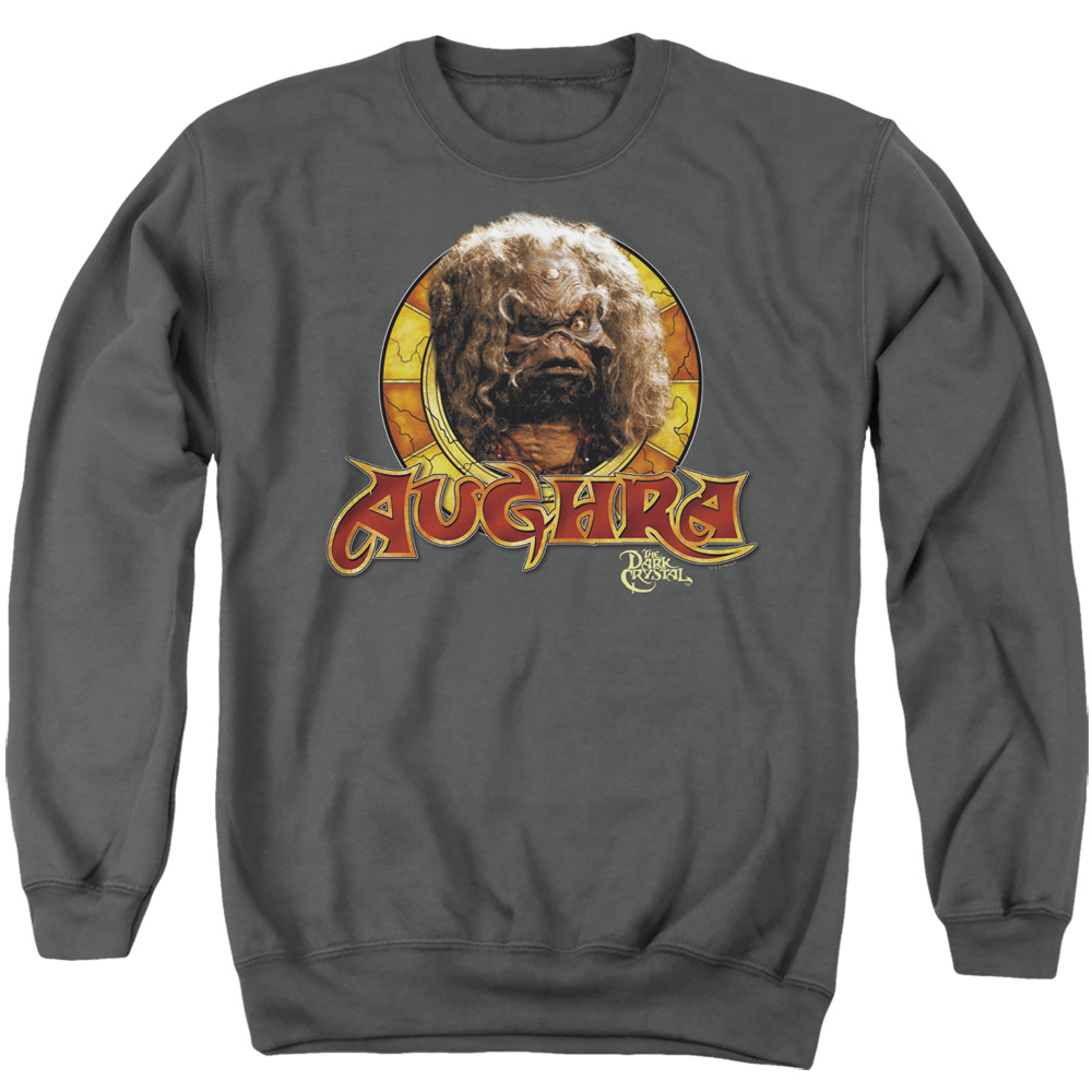 DKC113-AS-2 Dark Crystal Aughra Circle Adult Crewneck Sweatshirt, Charcoal - Medium