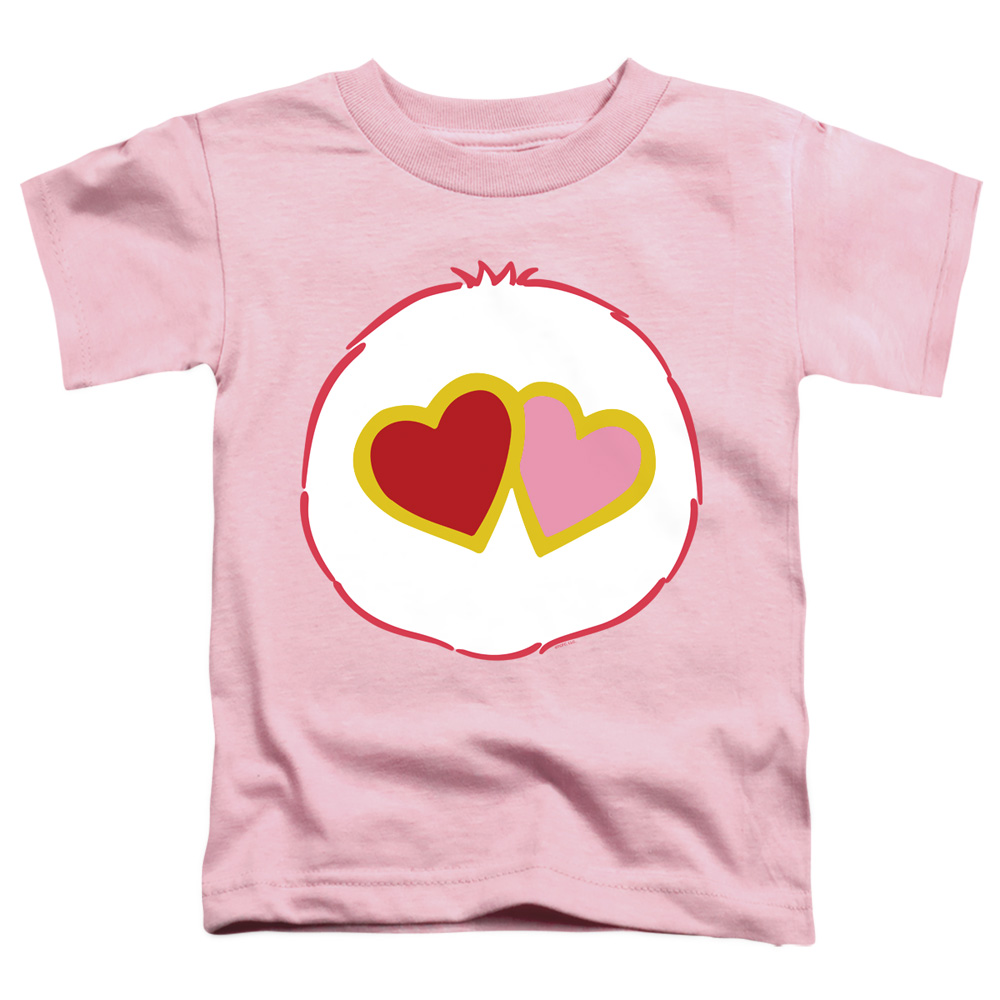 CBR238-TT-3 Care Bears Love A Lot Belly Toddler Short Sleeve T-Shirt, Pink - Large 4T