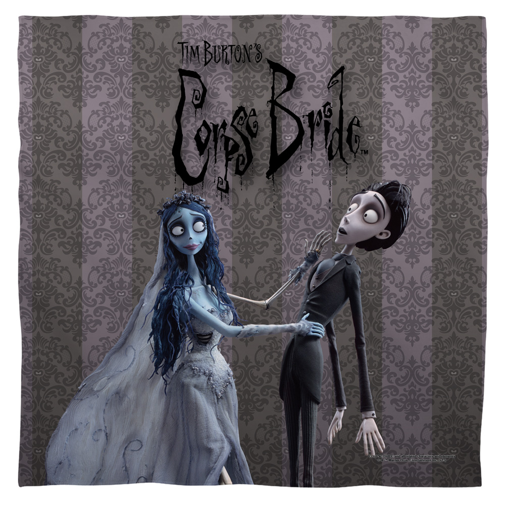 WBM437-BND1-0 Corpse Bride & Groom Bandana, White - 22 x 22 in.