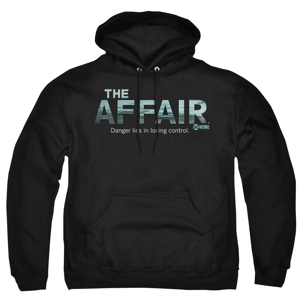 SHO488-AFTH-2 Affair Ocean Logo Adult Pullover Hoodie, Black - Medium