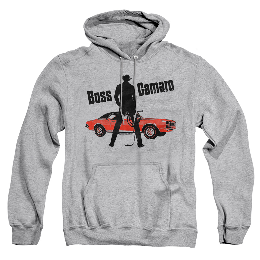 CHV147-AFTH-2 Chevrolet Boss Adult Pullover Hoodie, Athletic Heather - Medium